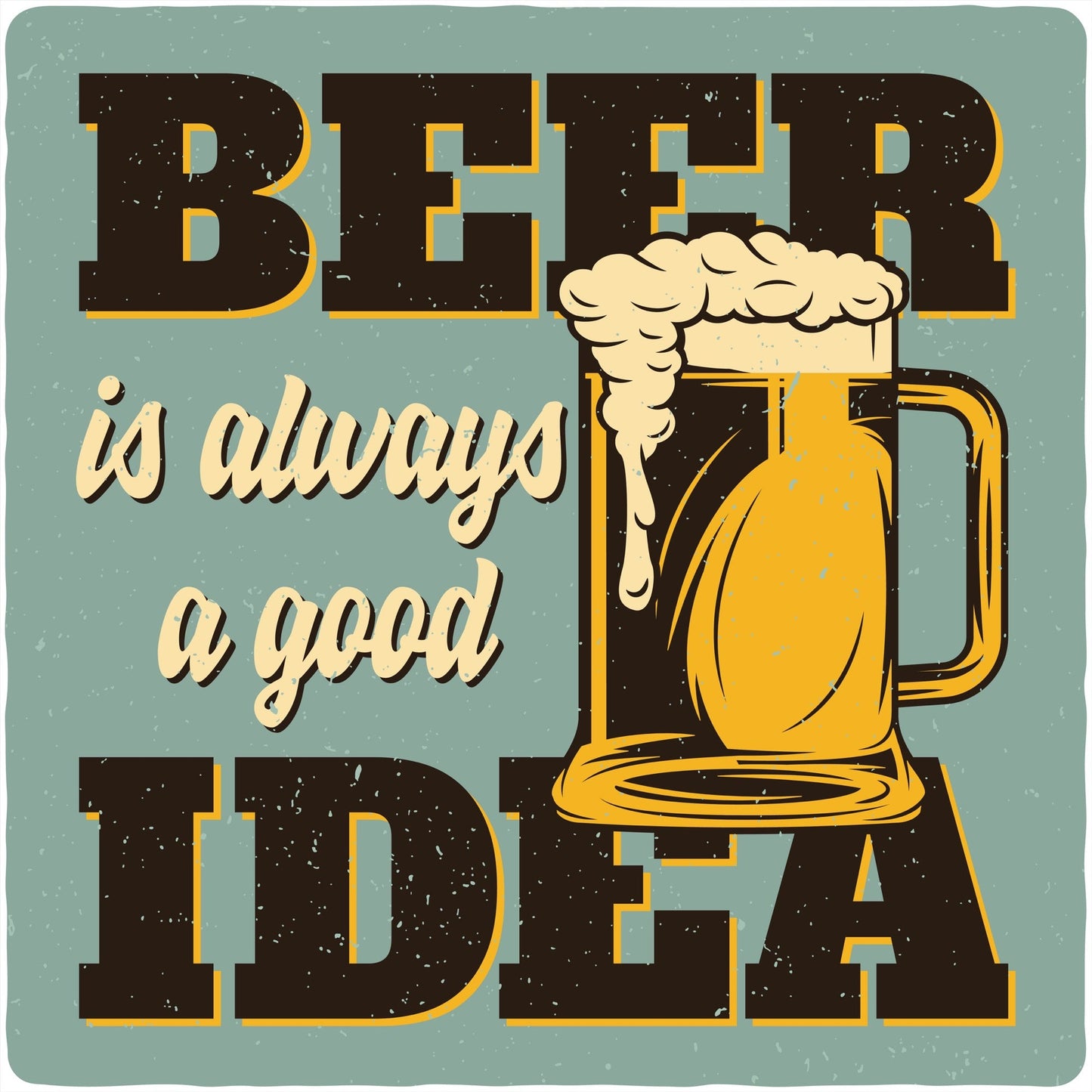 Beer Idea Men's Bamboo Viscose/Organic Cotton Short Sleeve Graphic T-Shirt