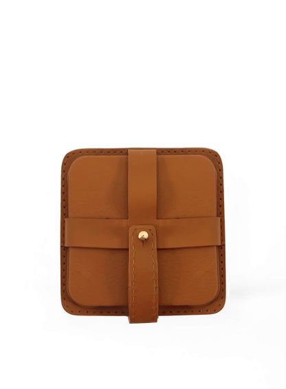 Square Coasters  (Set of 4 with Holder)