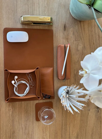 Square Coasters  (Set of 4 with Holder)