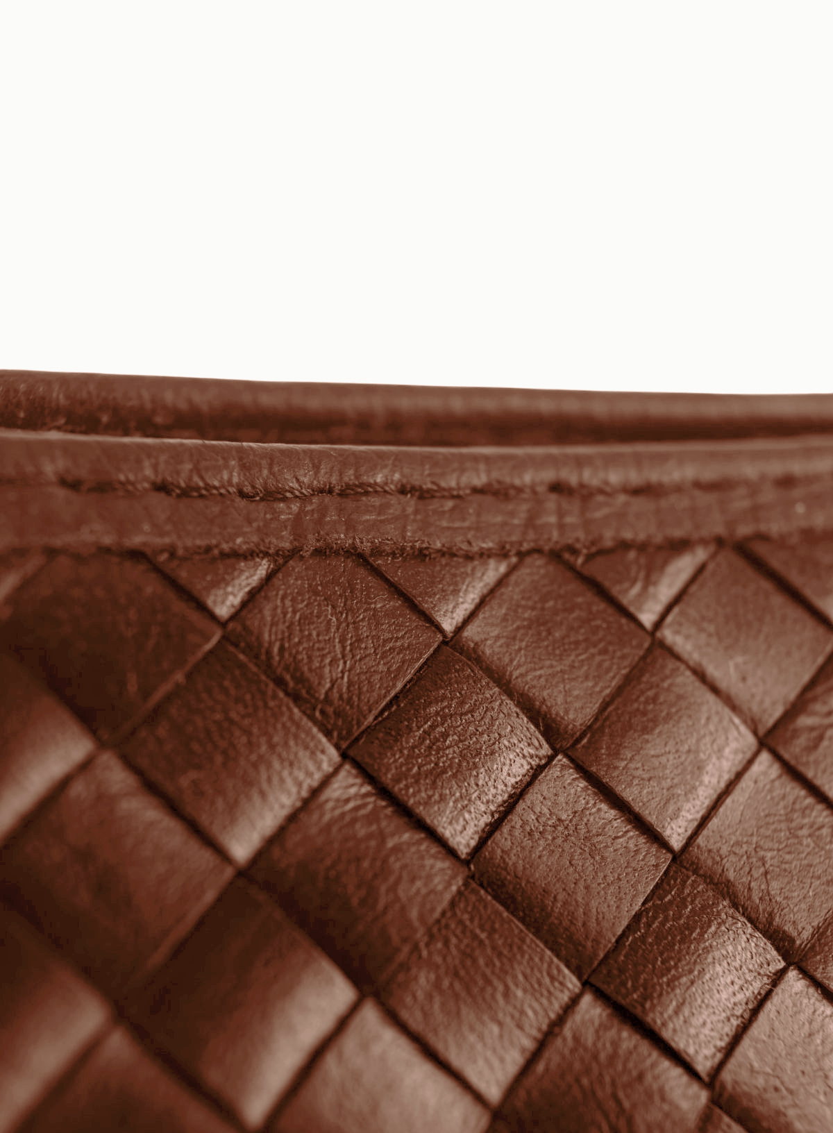 Woven Leather Shoulder Bag