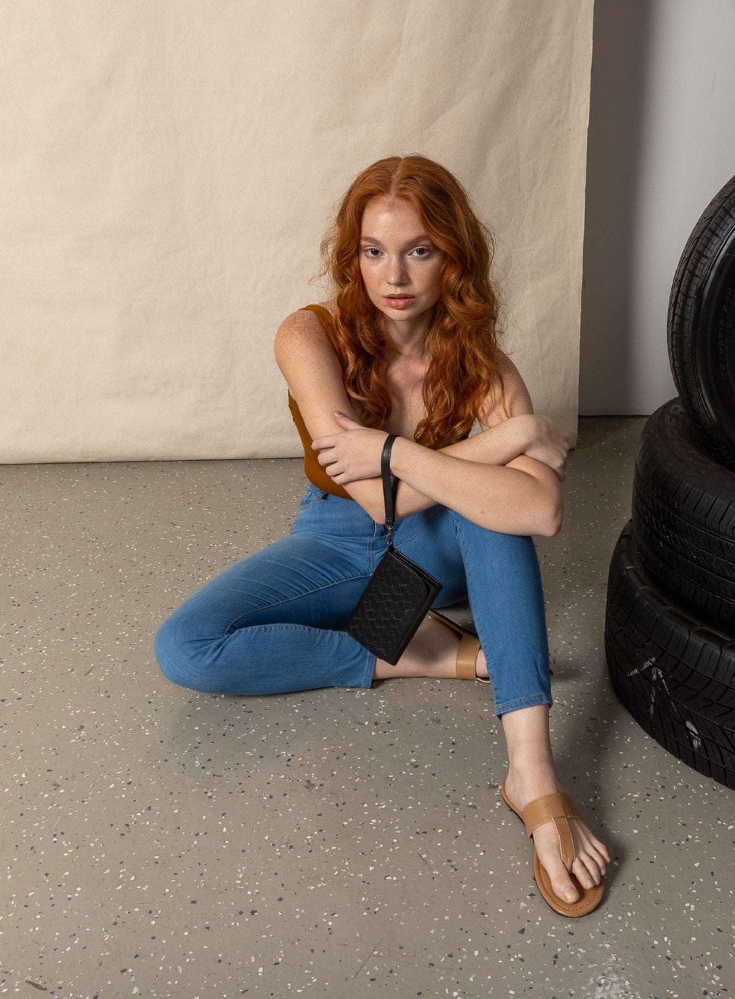 Woven Wristlet Wallet